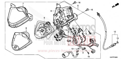 COMPTEUR DE VITESSE (NSC50/MPD/WH) NSC50WHC de 2012